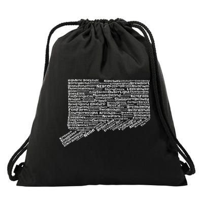 Drink Local Connecticut Breweries Drawstring Bag
