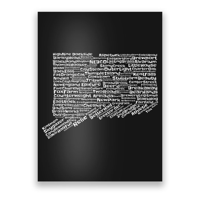 Drink Local Connecticut Breweries Poster