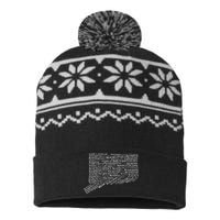 Drink Local Connecticut Breweries USA-Made Snowflake Beanie