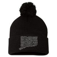 Drink Local Connecticut Breweries Pom Pom 12in Knit Beanie