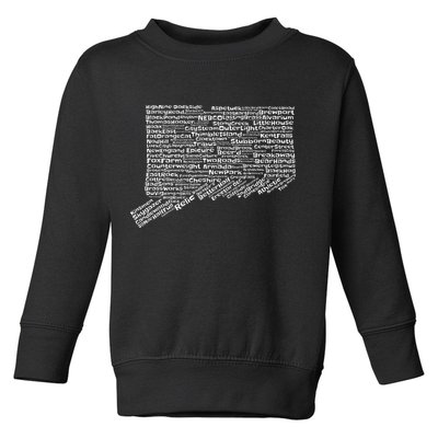 Drink Local Connecticut Breweries Toddler Sweatshirt