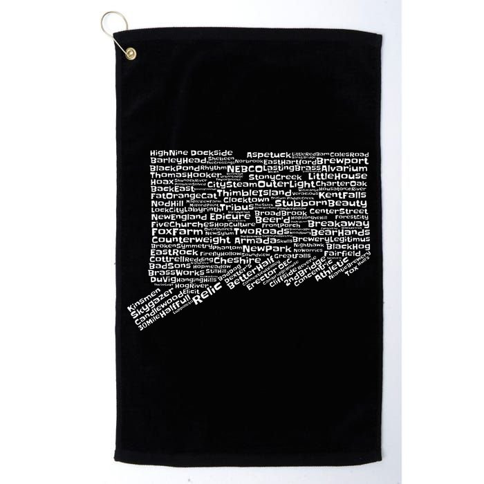 Drink Local Connecticut Breweries Golf Towel