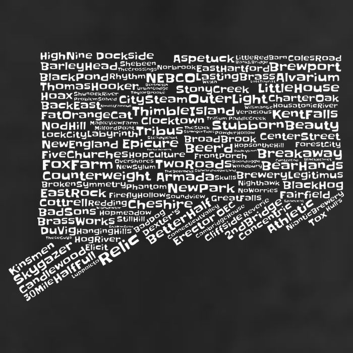 Drink Local Connecticut Breweries Golf Towel