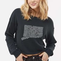 Drink Local Connecticut Breweries Cropped Pullover Crew