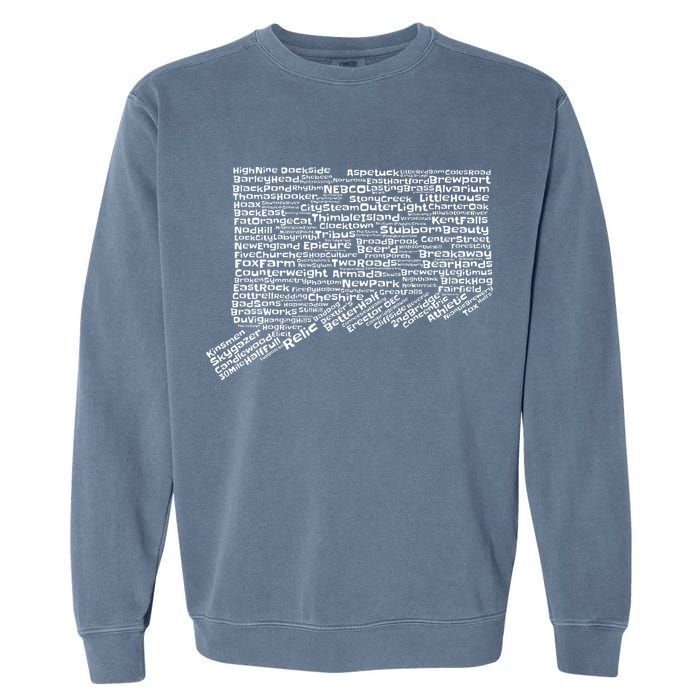 Drink Local Connecticut Breweries Garment-Dyed Sweatshirt