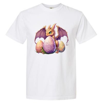 Dragon Lover Collecting Easter Eggs Cute rabbit Garment-Dyed Heavyweight T-Shirt