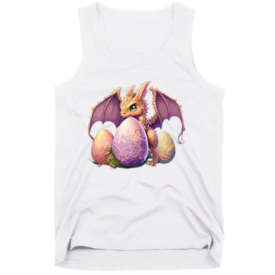 Dragon Lover Collecting Easter Eggs Cute rabbit Tank Top