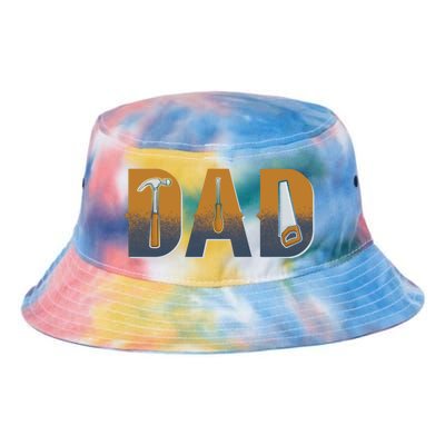 Dad Life Construction Fathers Day Builder Tie Dye Newport Bucket Hat