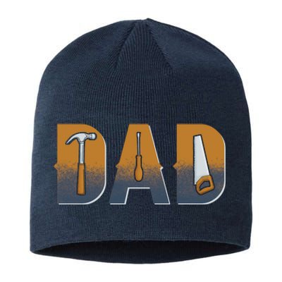 Dad Life Construction Fathers Day Builder Sustainable Beanie