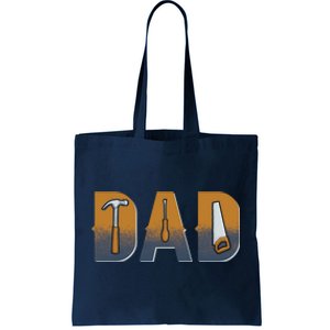 Dad Life Construction Fathers Day Builder Tote Bag