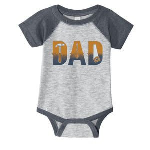 Dad Life Construction Fathers Day Builder Infant Baby Jersey Bodysuit