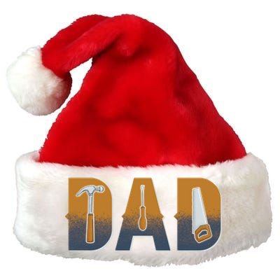 Dad Life Construction Fathers Day Builder Premium Christmas Santa Hat