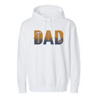 Dad Life Construction Fathers Day Builder Garment-Dyed Fleece Hoodie