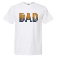 Dad Life Construction Fathers Day Builder Garment-Dyed Heavyweight T-Shirt