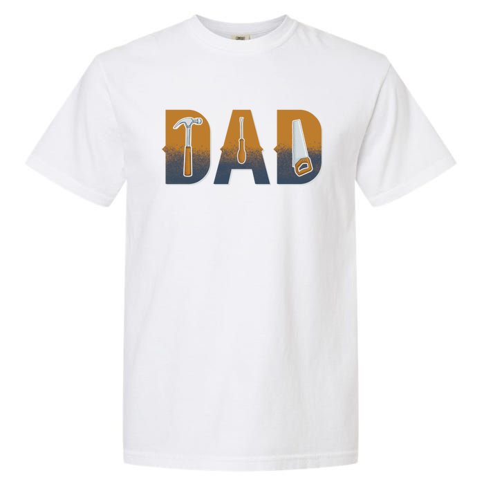 Dad Life Construction Fathers Day Builder Garment-Dyed Heavyweight T-Shirt