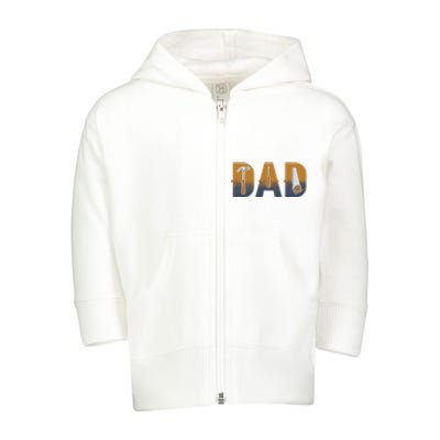 Dad Life Construction Fathers Day Builder Toddler Zip Fleece Hoodie