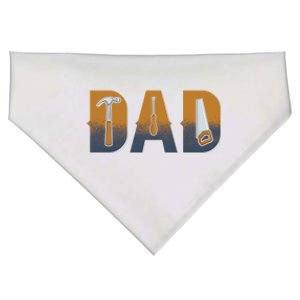 Dad Life Construction Fathers Day Builder USA-Made Doggie Bandana