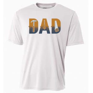 Dad Life Construction Fathers Day Builder Cooling Performance Crew T-Shirt