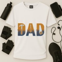 Dad Life Construction Fathers Day Builder Cooling Performance Crew T-Shirt