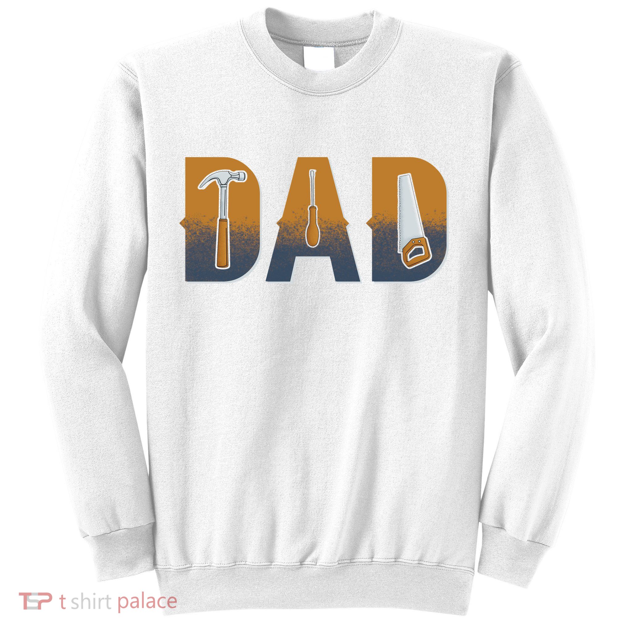 Dad Life Construction Fathers Day Builder Sweatshirt