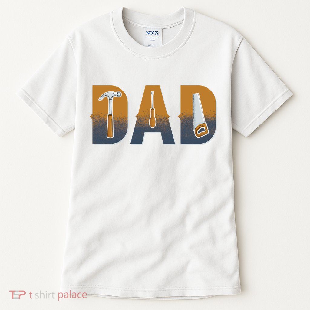 Dad Life Construction Fathers Day Builder Tall T-Shirt