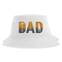 Dad Life Construction Fathers Day Builder Sustainable Bucket Hat