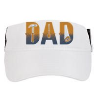 Dad Life Construction Fathers Day Builder Adult Drive Performance Visor