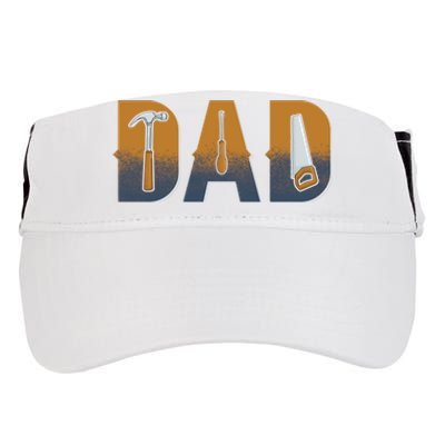 Dad Life Construction Fathers Day Builder Adult Drive Performance Visor