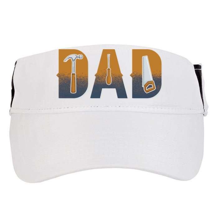 Dad Life Construction Fathers Day Builder Adult Drive Performance Visor