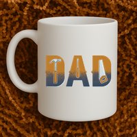 Dad Life Construction Fathers Day Builder Mug