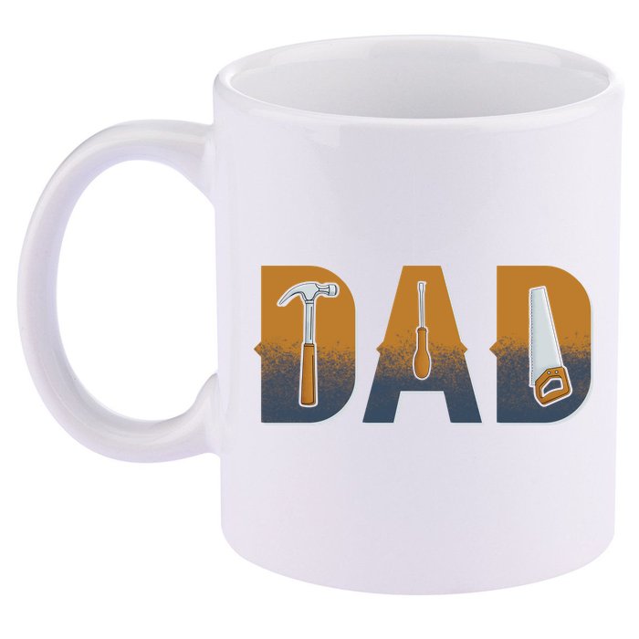 Dad Life Construction Fathers Day Builder 11oz C Handle Ceramic Mug