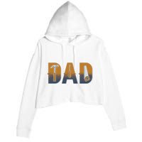 Dad Life Construction Fathers Day Builder Crop Fleece Hoodie