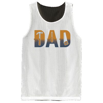 Dad Life Construction Fathers Day Builder Mesh Reversible Basketball Jersey Tank