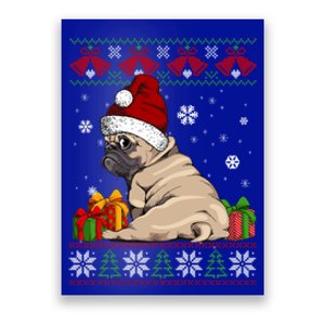 Dog Lovers Cute Frenchie Santa Hat Ugly Christmas Sweater Funny Gift Poster