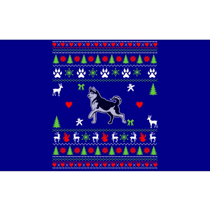 Dog Lover Christmas Funny Gift Siberian Husky Ugly Christmas Gift Bumper Sticker