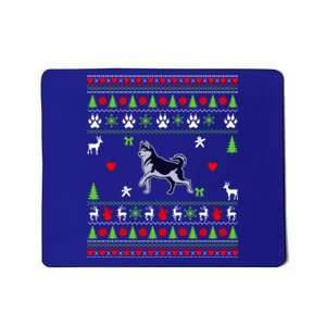 Dog Lover Christmas Funny Gift Siberian Husky Ugly Christmas Gift Mousepad