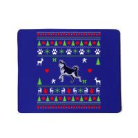 Dog Lover Christmas Funny Gift Siberian Husky Ugly Christmas Gift Mousepad