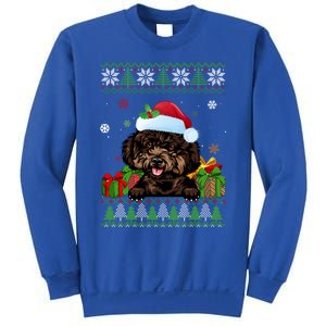 Dog Lovers Cute Poodle Santa Hat Ugly Christmas Sweater Gift Sweatshirt