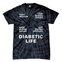 Diabetic Life Cycle Funny Diabetes Awareness Tie-Dye T-Shirt