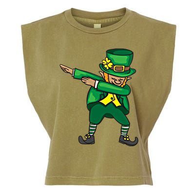 Dabbing Leprechaun Cute St PatS Day Gift Cool Gift Garment-Dyed Women's Muscle Tee