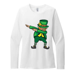 Dabbing Leprechaun Cute St PatS Day Gift Cool Gift Womens CVC Long Sleeve Shirt