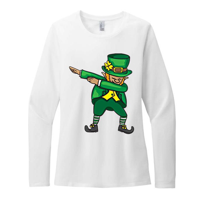 Dabbing Leprechaun Cute St PatS Day Gift Cool Gift Womens CVC Long Sleeve Shirt