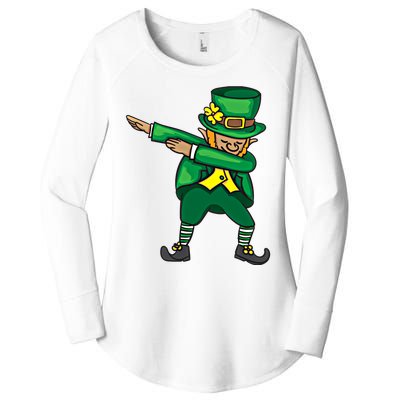 Dabbing Leprechaun Cute St PatS Day Gift Cool Gift Women's Perfect Tri Tunic Long Sleeve Shirt