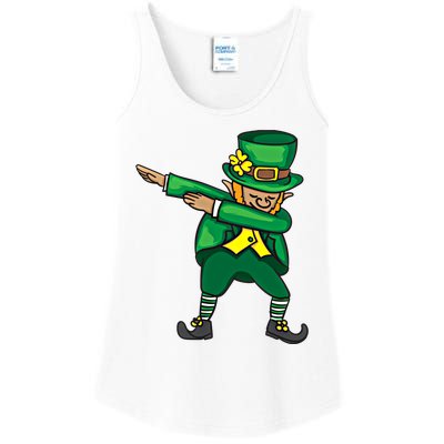 Dabbing Leprechaun Cute St PatS Day Gift Cool Gift Ladies Essential Tank