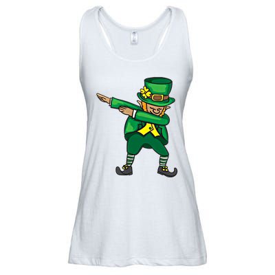 Dabbing Leprechaun Cute St PatS Day Gift Cool Gift Ladies Essential Flowy Tank