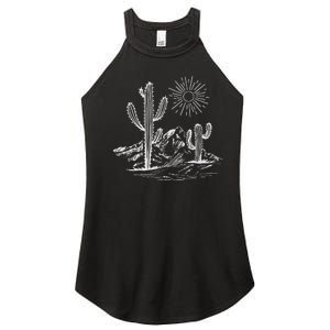 Desert Life Cactus Women's Perfect Tri Rocker Tank