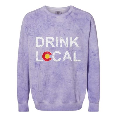 Drink Local Colorado Brewery Craft Beer Colorblast Crewneck Sweatshirt