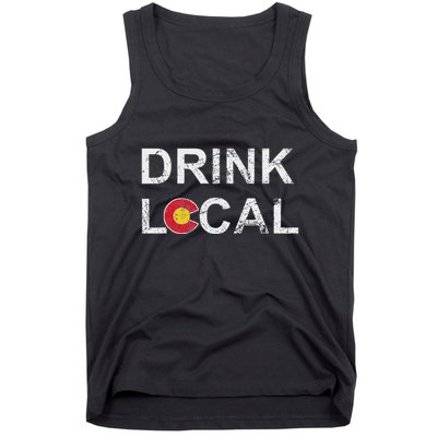 Drink Local Colorado Brewery Craft Beer Tank Top