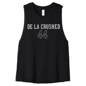 De La Crushed Women's Racerback Cropped Tank