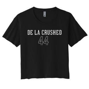 De La Crushed Women's Crop Top Tee